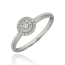 Fehér arany gyűrű 52-es méret - B42648